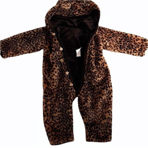 Fuzzy leapord bear Outfit Size 24 month - Picture 3 of 14